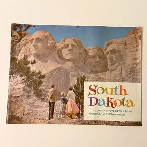 Vintage 70s  South Dakota Full Color Travel Vacation Brochure Booklet